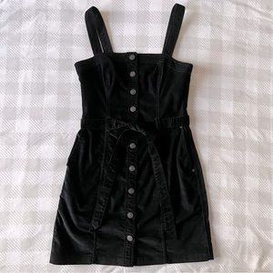 Abercrombie & Fitch A&F Velvet Corduroy Pinafore Dress XS
